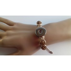 Shamballa s nacvakávacím knoflíkem